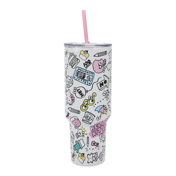 Hello Kitty 40 Oz Stainless Steel Tumbler With Attachable Bag - Picture 9 of 16